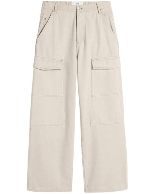 AMI Natural Worker Baggy Jeans