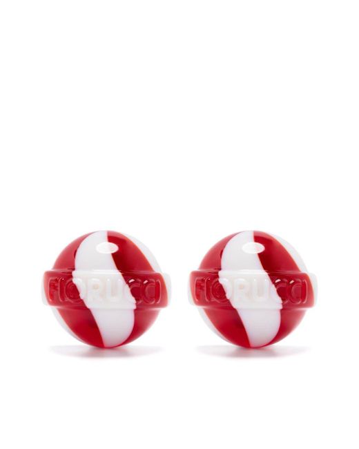 Boucles d'oreilles Lollipop à clip Fiorucci en coloris Red