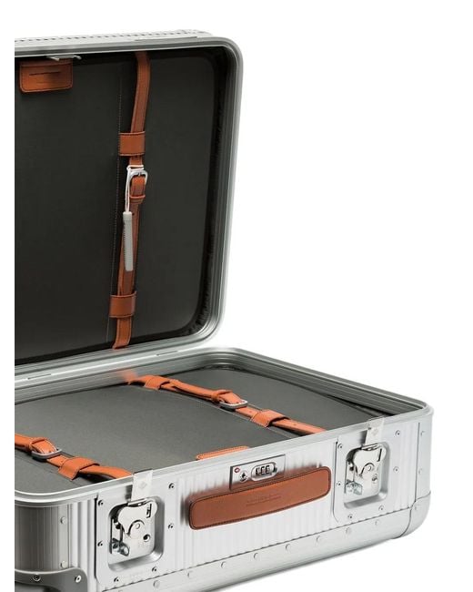 Fpm Milano Gray Metallic Bank Spinner 68 Aluminium Suitcase for men