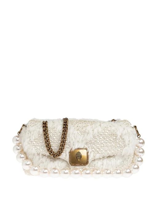 Kurt Geiger Natural Large Pimlico Pearl Shoulder Bag