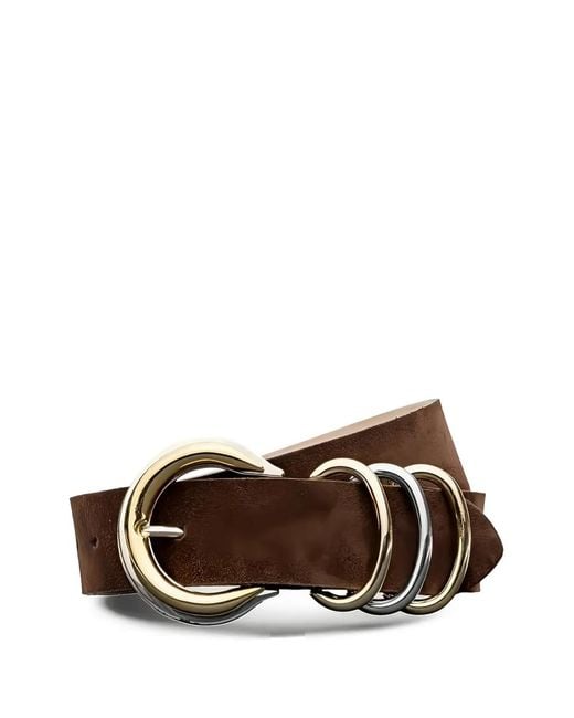 L'Agence Brown Ceinture Tobar En Cuir