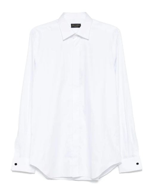 Dell'Oglio White Cotton Shirt for men