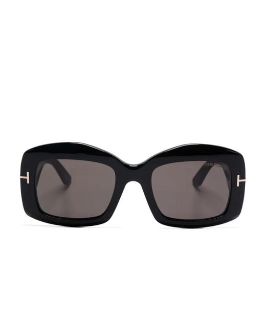 Tom Ford Black Square-Frame Sunglasses