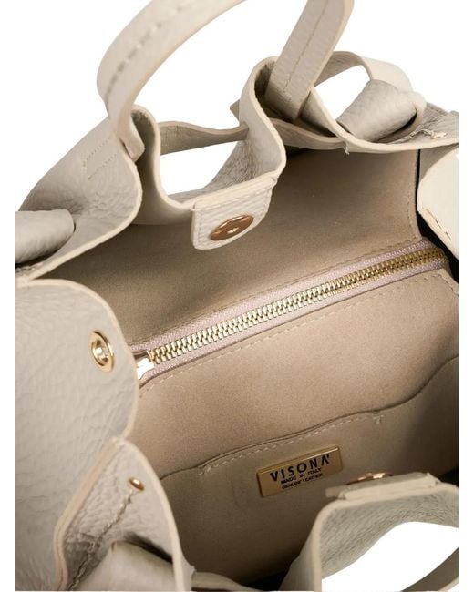 VISONA Natural Vittoria Tote Bag