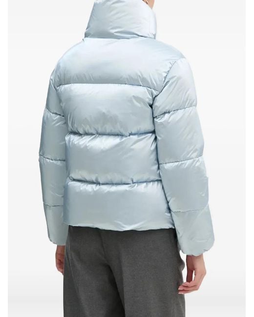 Blauer Blue Padded Logo-Patch Jacket