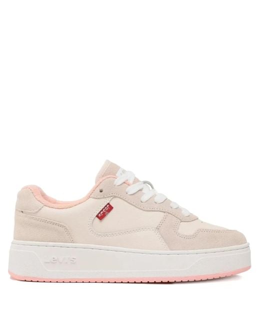 Levi's Pink Glide Sneakers aus Wildleder