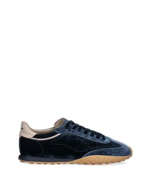 HOFF Blue Velvet Lace-Up Sneakers