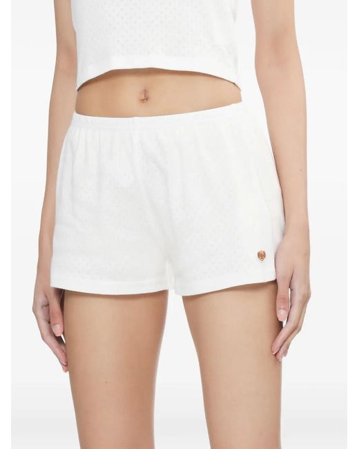 AAPE BY A BATHING AP White Logo-Detail Shorts
