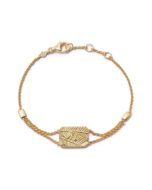 Astley Clarke Metallic 18kt Recycled Gold Vermeil Terra Grace Locket Bracelet