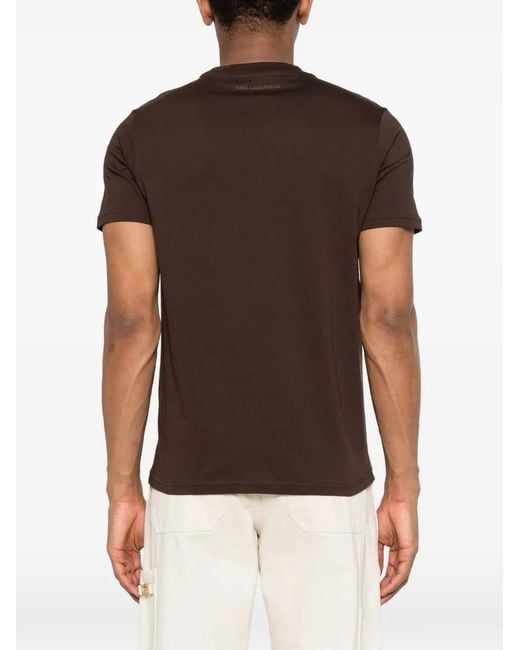 Karl Lagerfeld Black Sunglasses Graphic T-Shirt for men