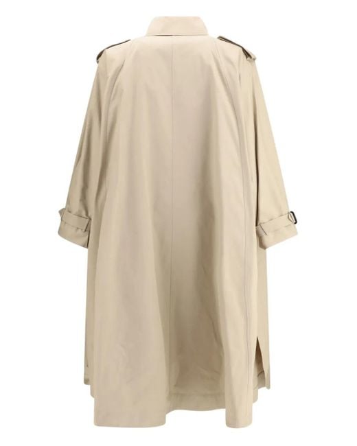 Saint Laurent Natural Cape Trench Coat for men