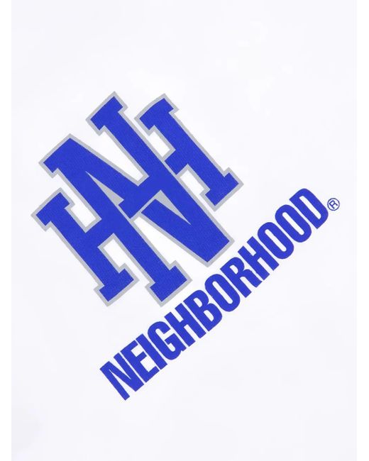 Neighborhood Langarmshirt mit Logo-Print in White für Herren