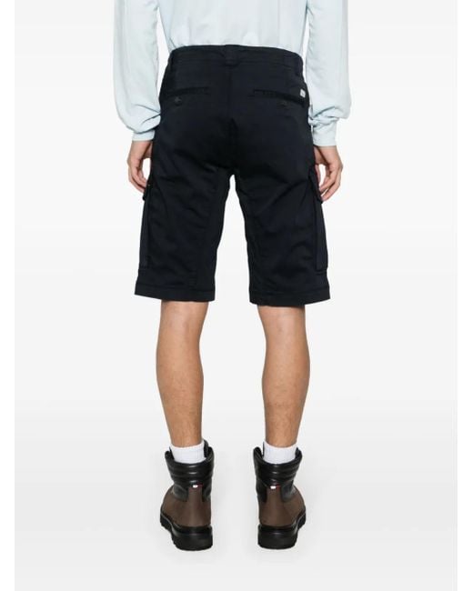 Short Cargo À Détail De Lentille C P Company pour homme en coloris Blue