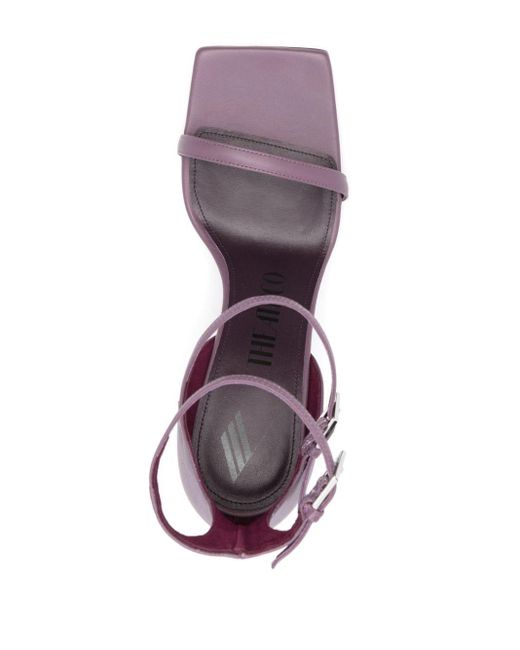 The Attico Purple Grace 105mm Leather Sandals