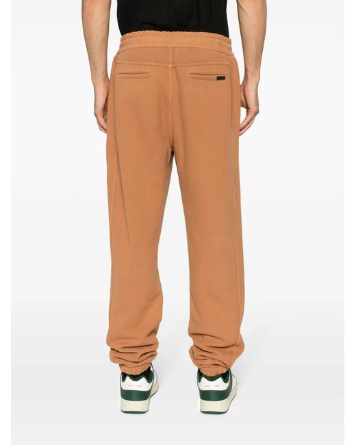 Saint Laurent Natural Drawstring-Waistband Cotton Track Pants for men