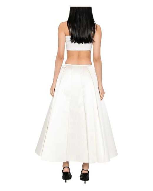 A.W.A.K.E. MODE White Rectangle Detail Pants