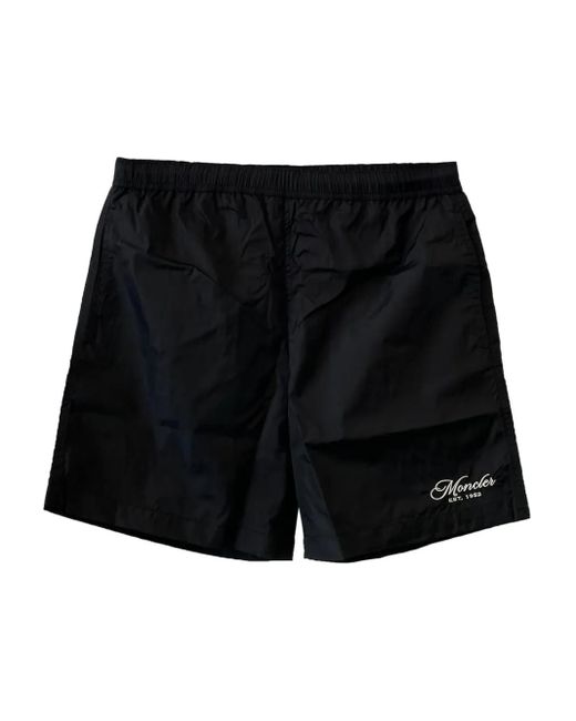 Moncler Badeshorts Mit Logo in Black für Herren