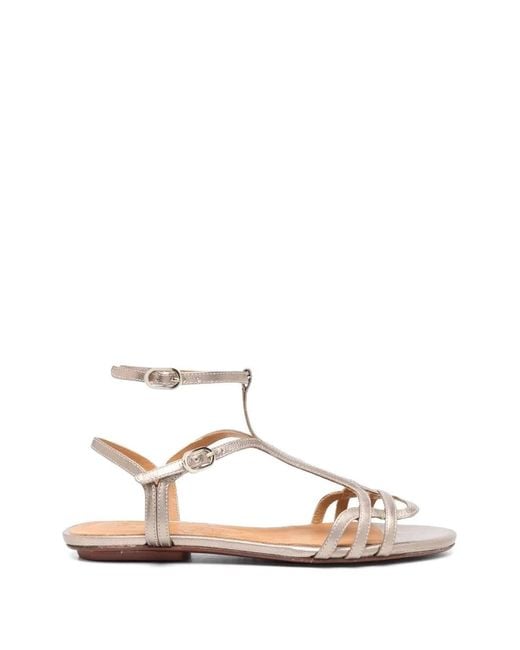 Chie Mihara White Yael T-Bar Sandals