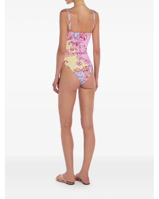 Mary Katrantzou White Aprici Swimsuit
