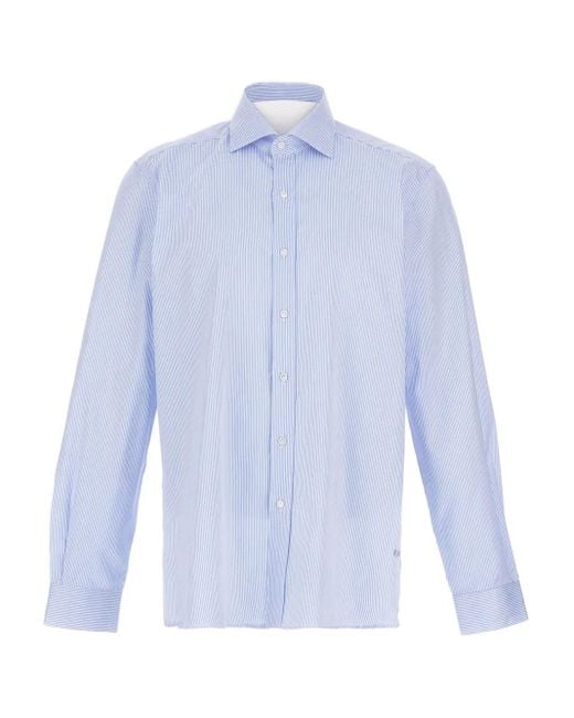 Camisa a rayas Fay de hombre de color Blue