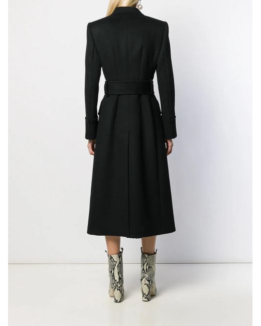 Dolce & Gabbana Black Double-Breasted Wool Coat