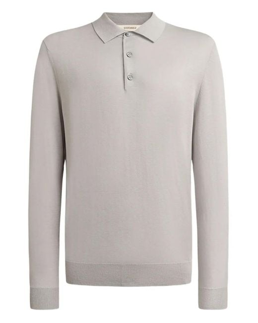 12 STOREEZ Gray Buttoned Polo Shirt for men