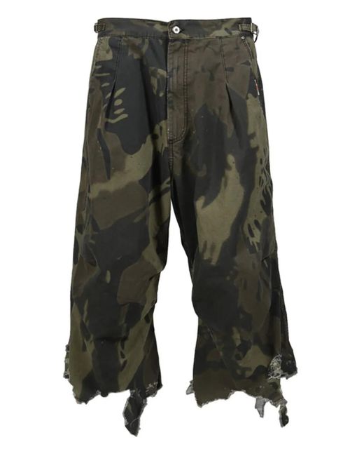 PDF Gray Guerilla Camouflage Frayed Trousers for men