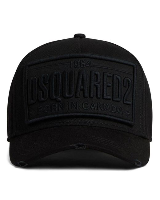 DSquared² Pet Met Geborduurd Logo in het Black voor heren