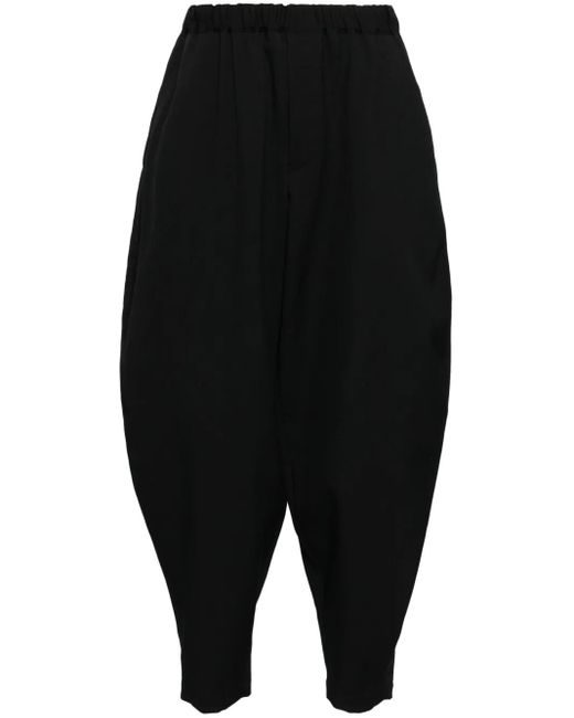 COMME DES GARÇON BLACK Black Ballonhose Mit Elastischem Bund