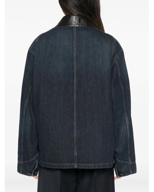 Prada Blue Denim Trucker Jacket