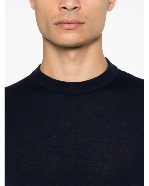 Eleventy Blue Wool Sweater for men