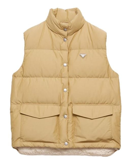 Prada Natural Wattierte Daunenweste