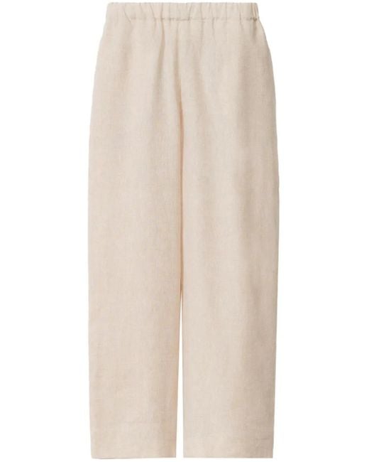 Fabiana Filippi Natural Elasticated-Waistband Trousers