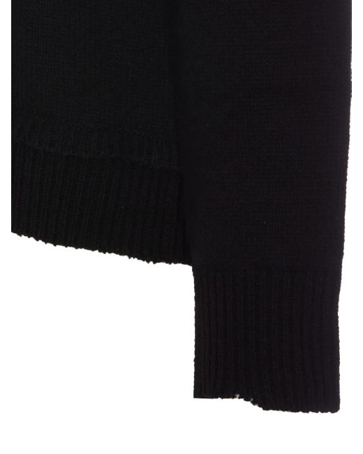 Jersey con parche en los codos Maison Margiela de hombre de color Black