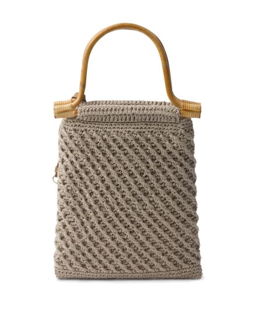 Borsa Tote Intrecciato di Prada in Multicolor