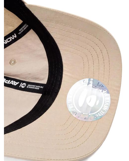 Aape By A Bathing Ape Natural Logo-Patch Cap for men