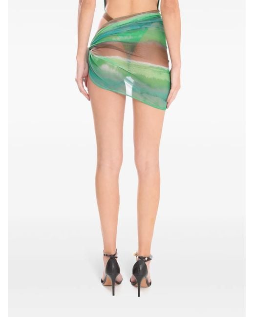 Amir Slama Green X Jade Picon Tulle Sarong