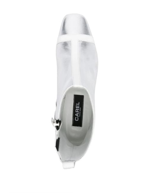 CAREL PARIS White 40Mm Audrey Boots