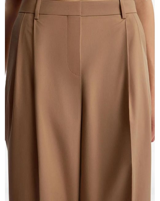 12 STOREEZ Brown Pleated Trousers