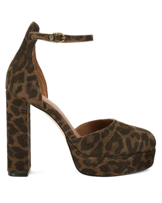 Kurt Geiger Shoreditch レオパード パンプス Brown