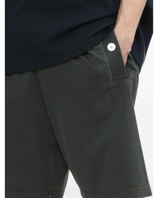 Pantalones cortos con logo Stone Island de hombre de color Black