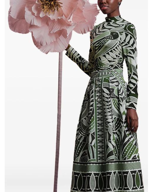 Farm Rio Top Met Hoge Hals En Kant in het Black