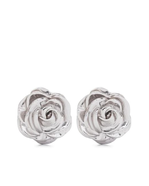Magda Butrym White Earrings