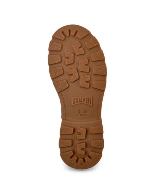 Camper Brown Brutus Lace-Up Ankle Boots