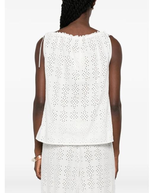 Posse White Harriet Broderie-Anglaise Blouse