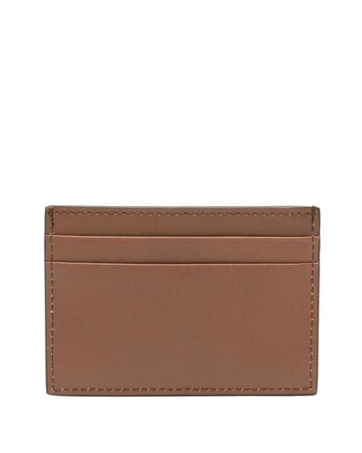 Bally Brown Leather Cardholder for men