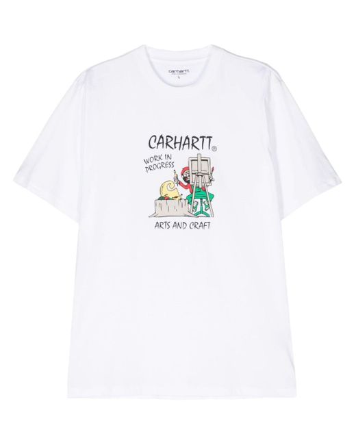 Carhartt Art Supply T-Shirt aus Bio-Baumwolle in White für Herren
