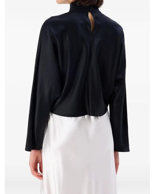 Occleus Black Tonya Long-Sleeve Blouse