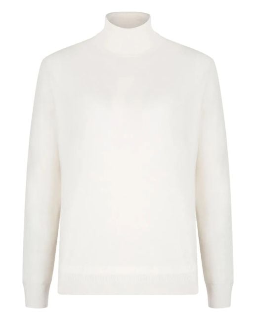 メンズ Boglioli ハイネック セーター White