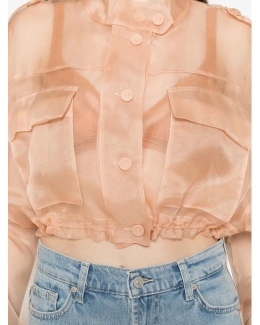 Pinko Pink Logan Caban Pocket Buttoned Jacket